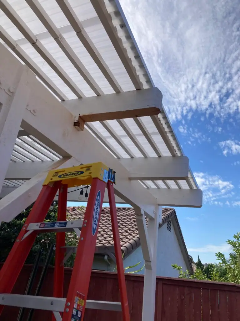Pergola Wood Repair in Northridge — los angeles county
